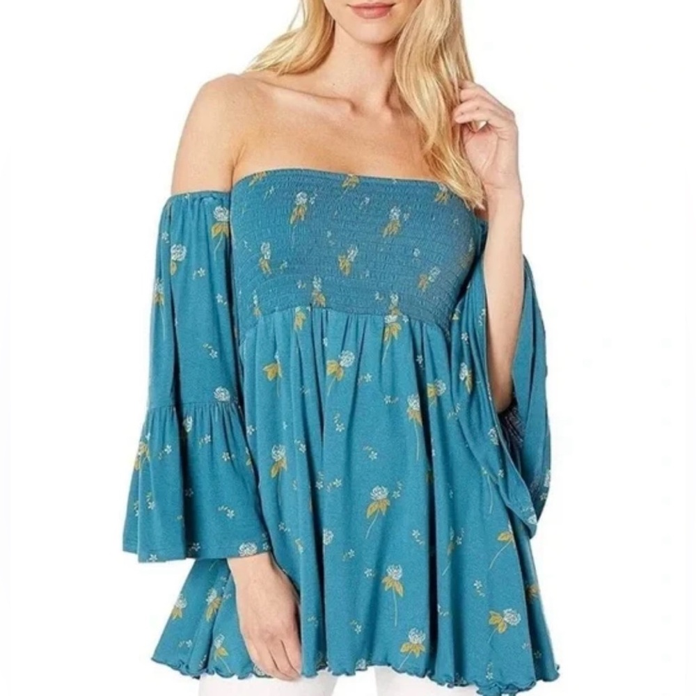 NWT Free People Lana Off Shoulder Tunic Top Size Small - Picture 4 of 10